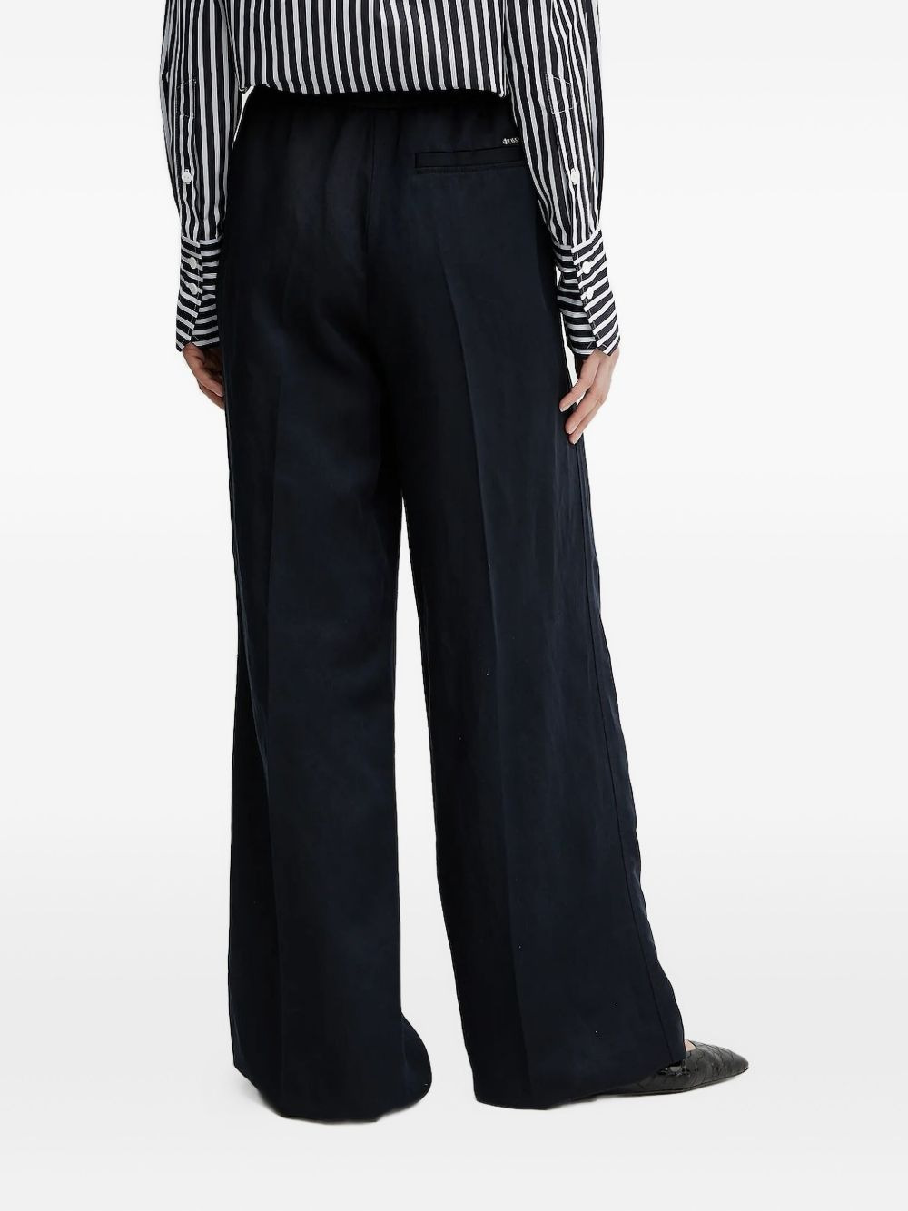 jetted-pocket trousers - 2