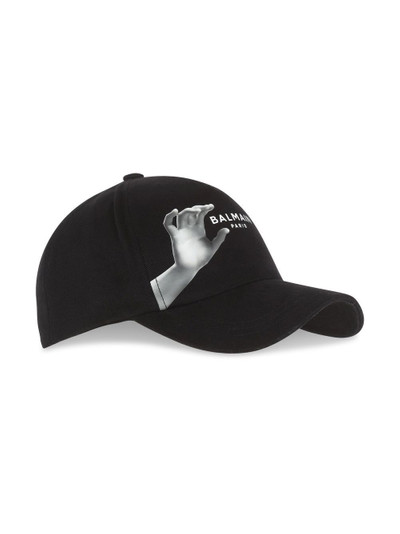 Balmain hand-print baseball cap outlook