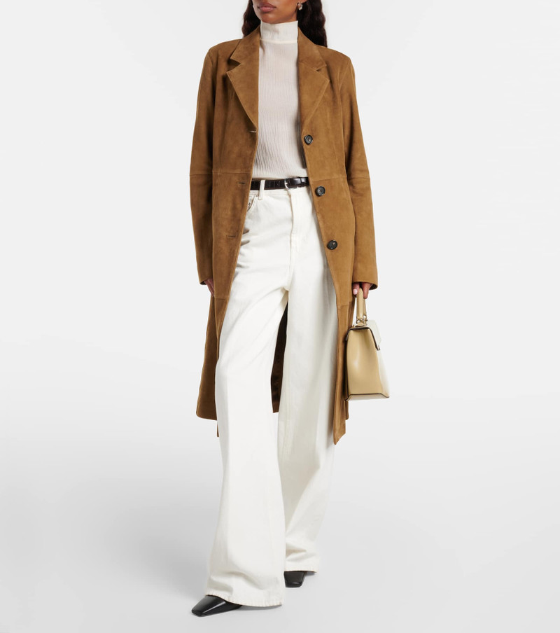 TOTEME Suede coat outlook