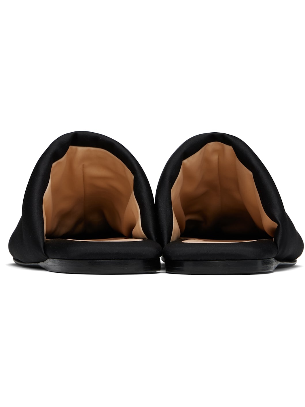 Black Garnier Padded Slippers - 2