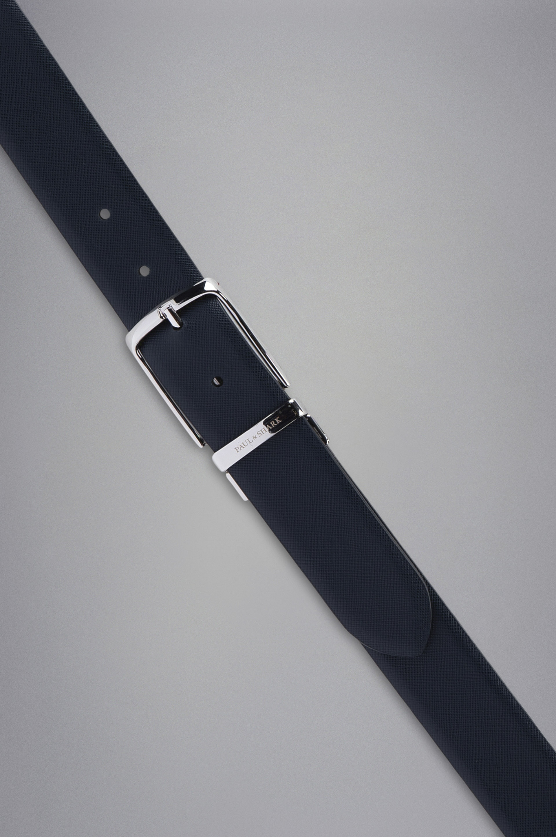REVERSIBLE LEATHER BELT WITH ALL OVER SHARK PATTERN - 3