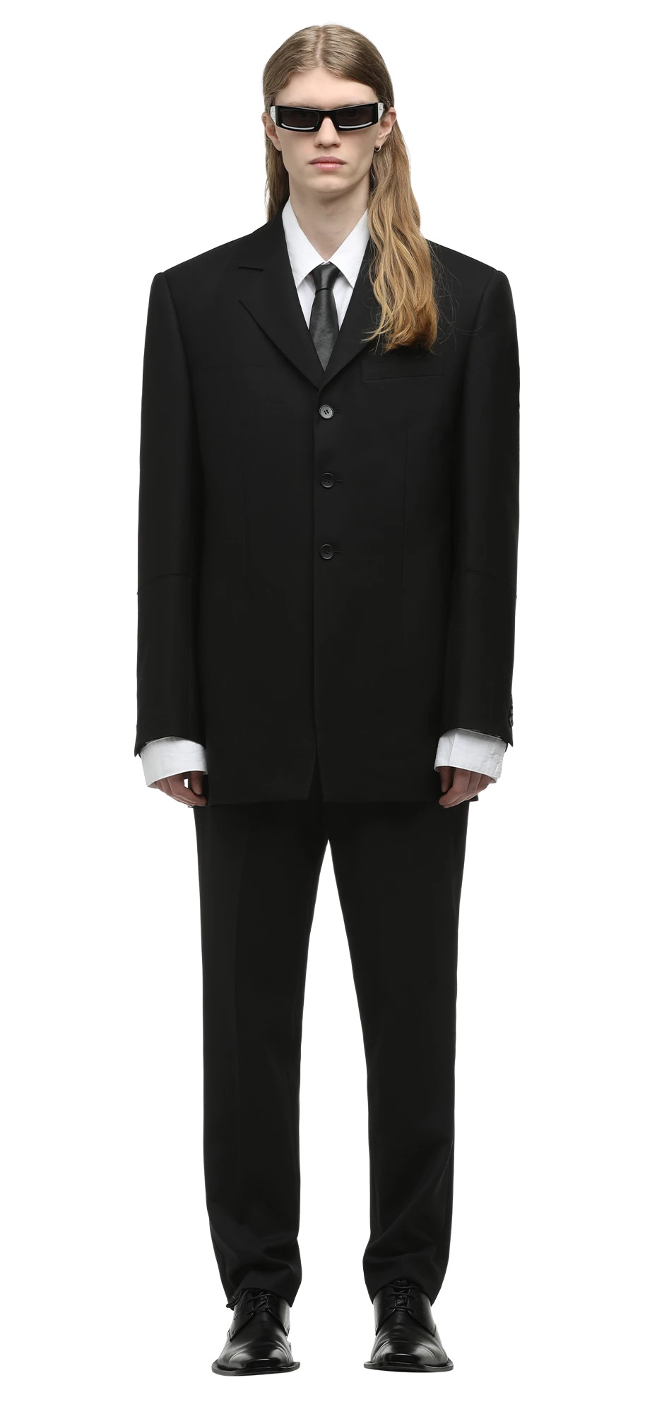 SINGLE BREASTED JACKET BLACK - 4