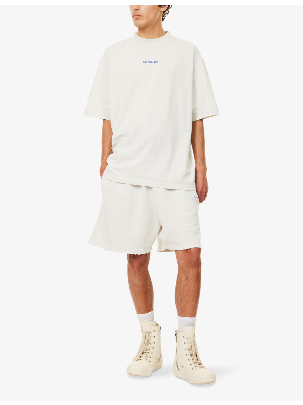 Embroidered-Logo Relaxed-Fit Cotton-Jersey Shorts - 2