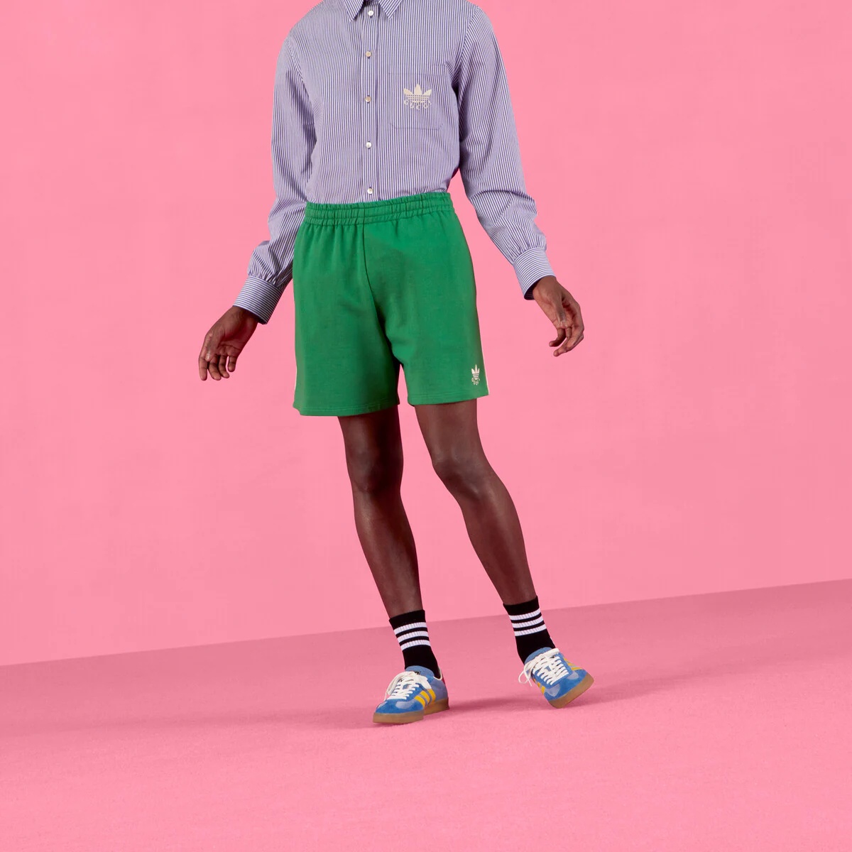 adidas x Gucci cotton shorts - 7