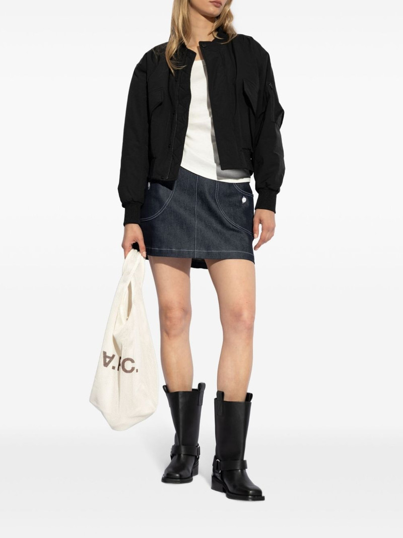 A.P.C. round collar bomber jacket outlook