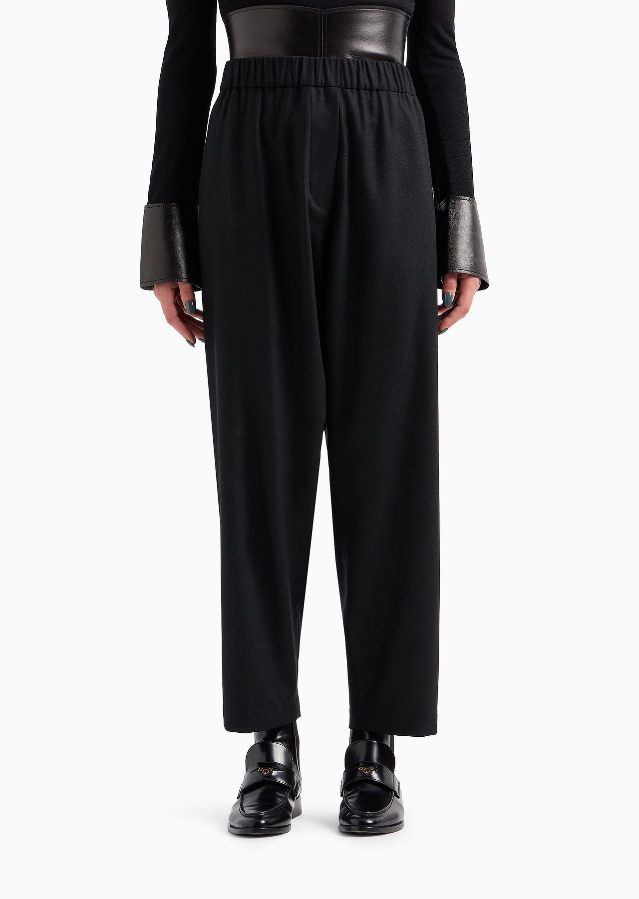 Soft wool and cashmere flannel trousers - 2