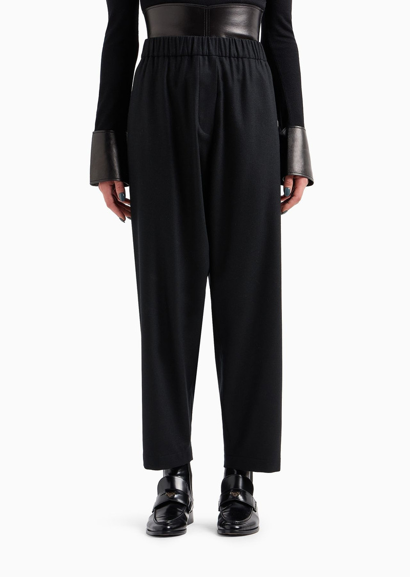 Soft wool and cashmere flannel trousers 2