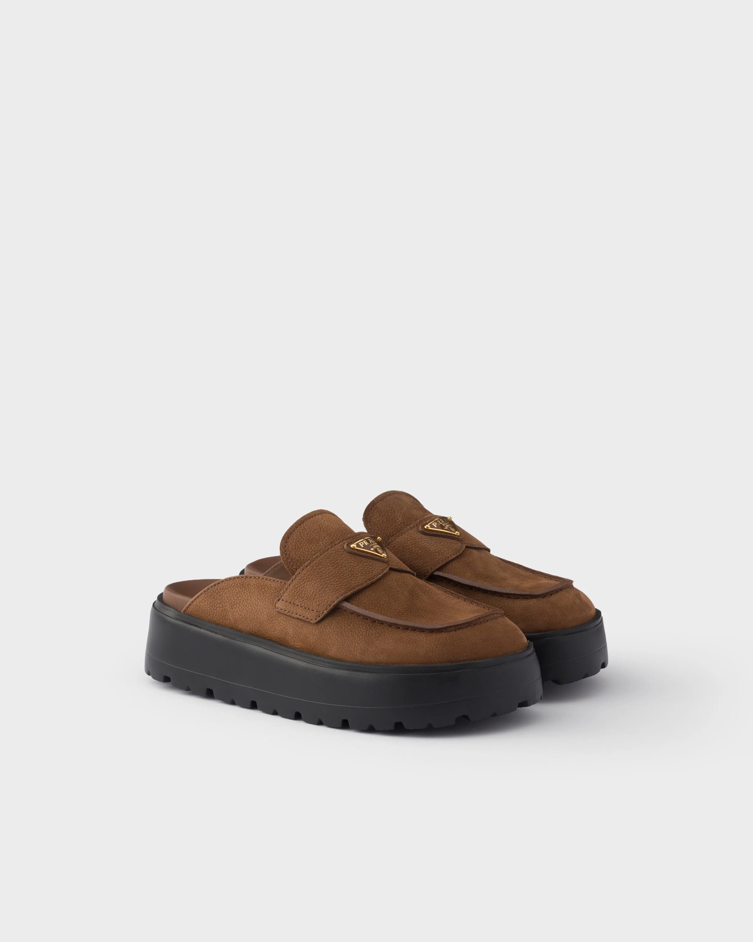 Nubuck flatform mules - 1