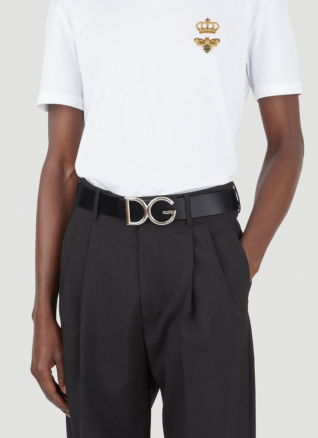 Dolce & Gabbana Men Logo Plaque Belt - 2