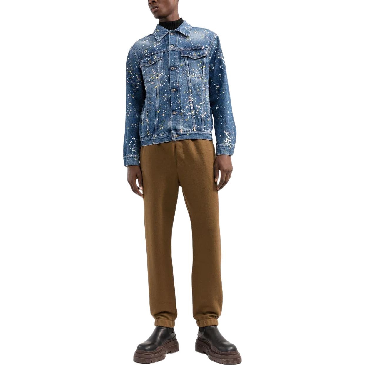 Off-White Paint Skate Denim Jacket 'Blue' OMYE077F22DEN0034000 - 2