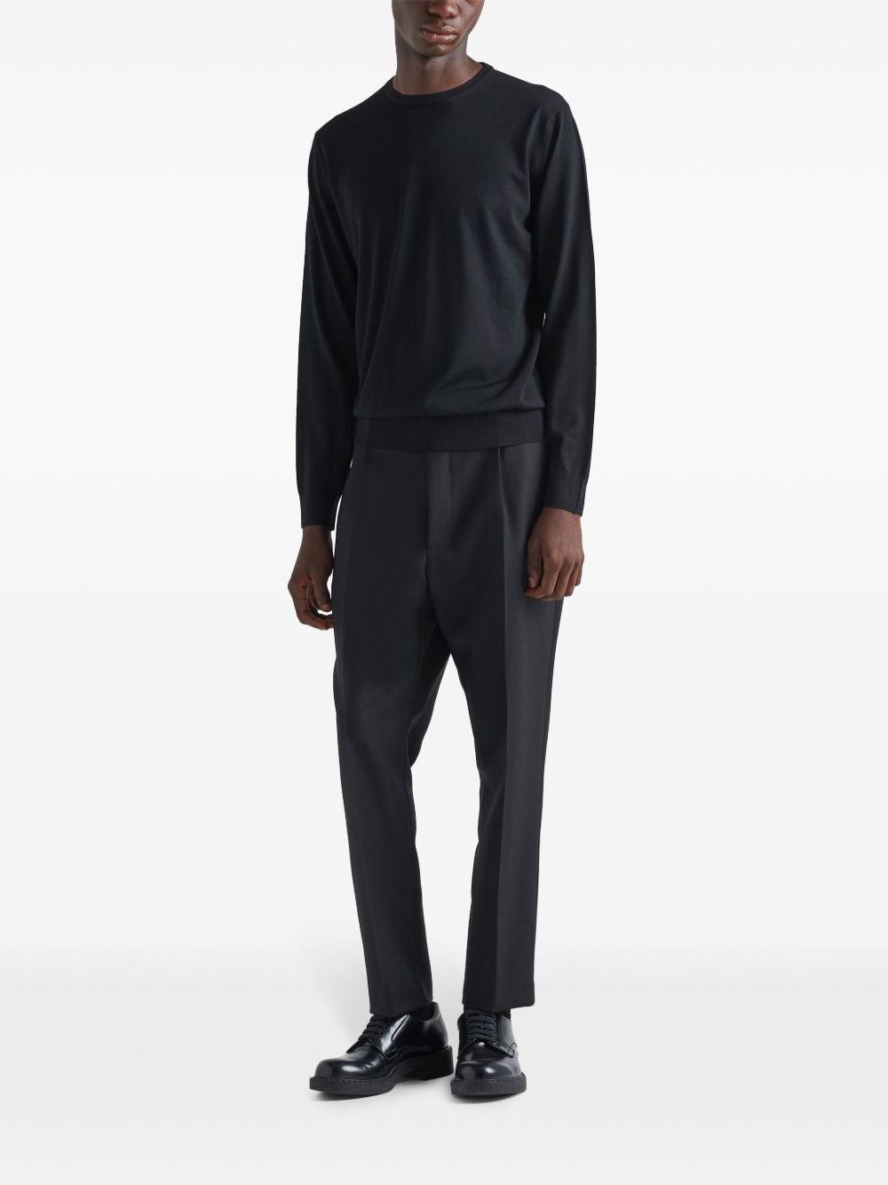 crew-neck wool jumper - 2
