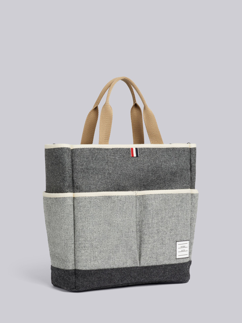 Medium Grey Fun-Mix Shetland Garden Tote 3