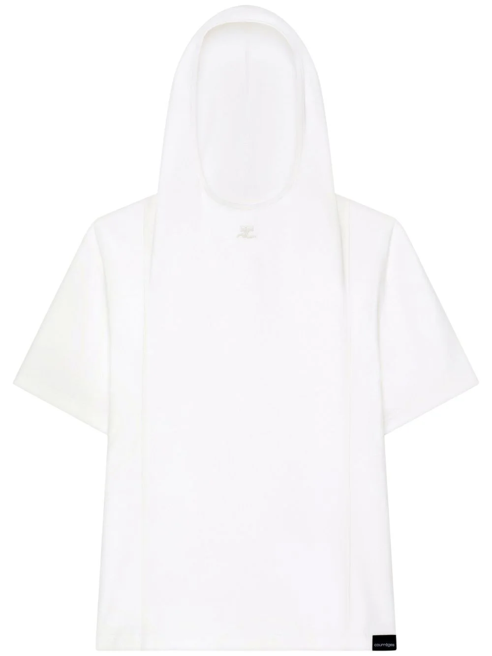 cotton hooded T-shirt - 1