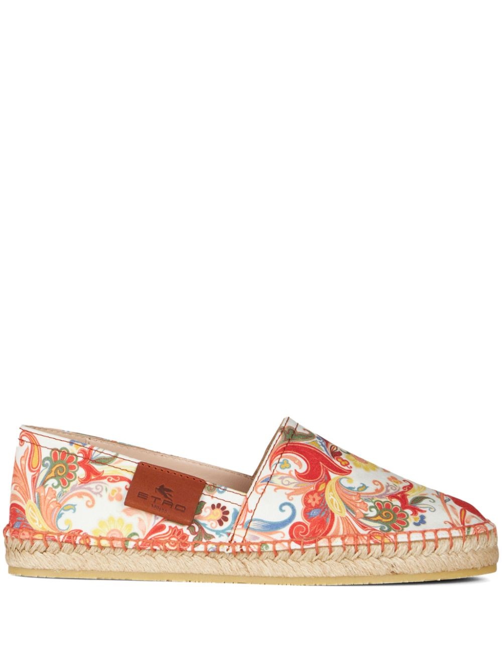 paisley-print slip-on espadrilles - 1