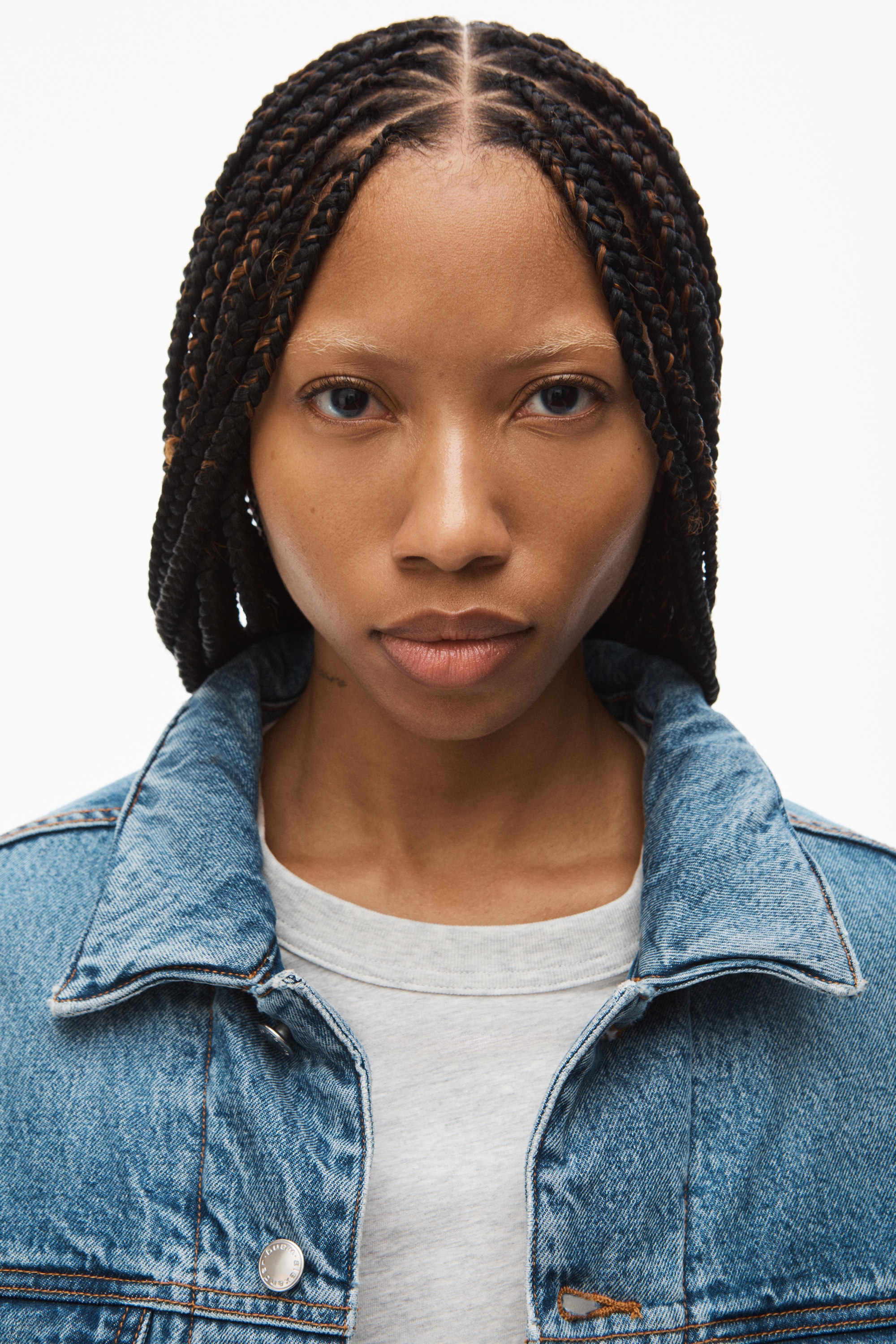 PADDED TRUCKER JACKET IN DENIM - 4