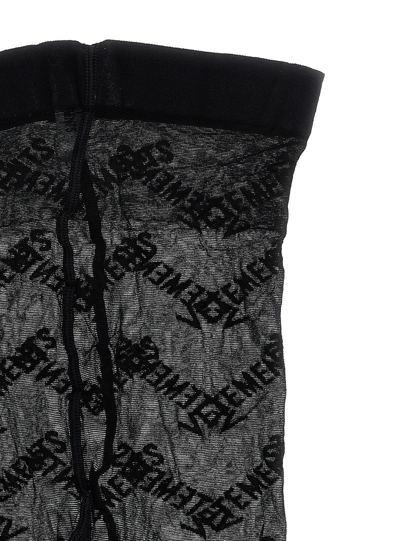 VETEMENTS Monogram Socks Black outlook