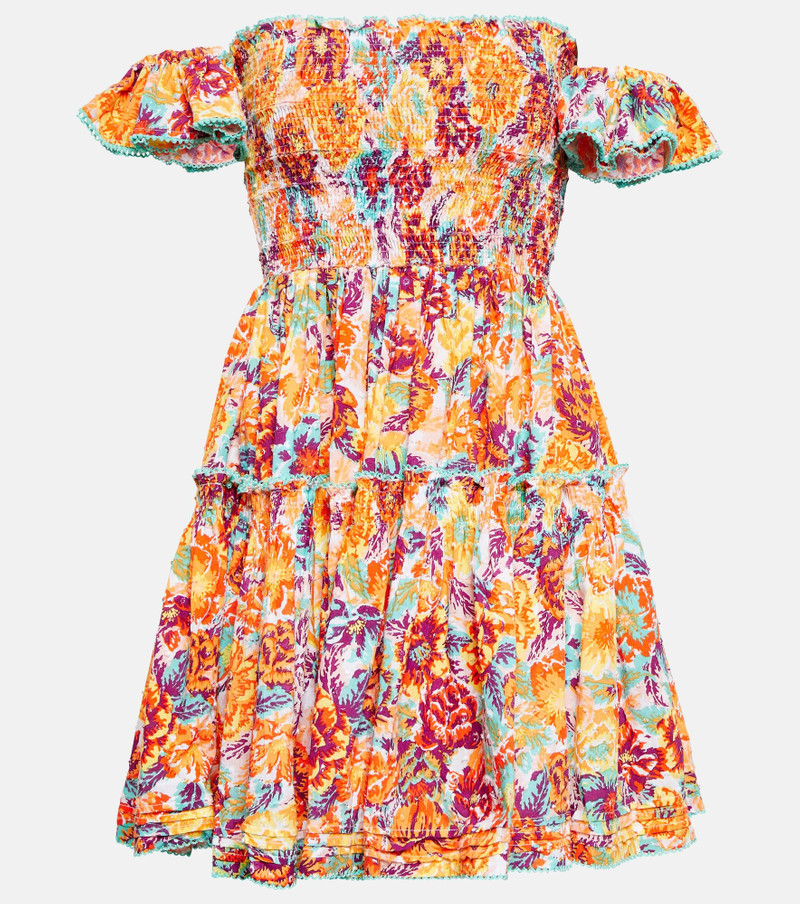 Aurora floral cotton minidress - 1