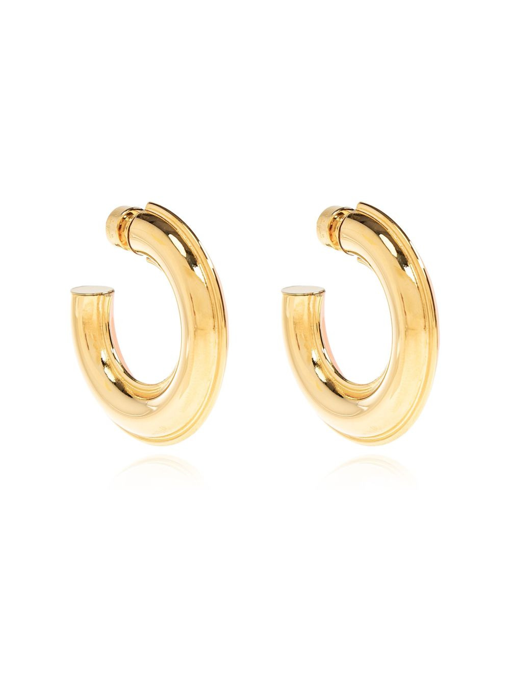brass hoop earrings - 3
