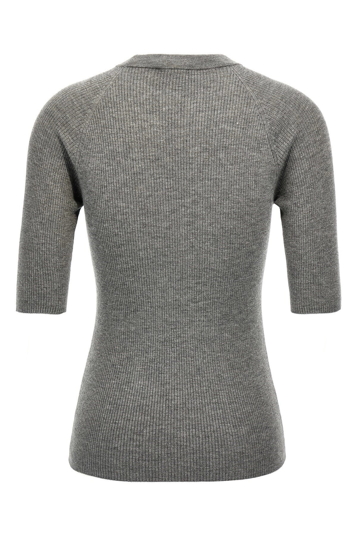 Brunello Cucinelli Women Lurex Ribbed Sweater - 3