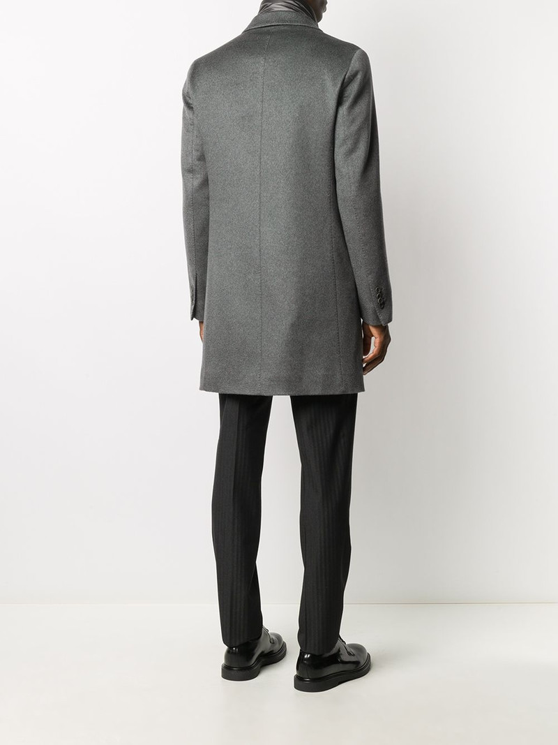 single-breasted layered coat 4