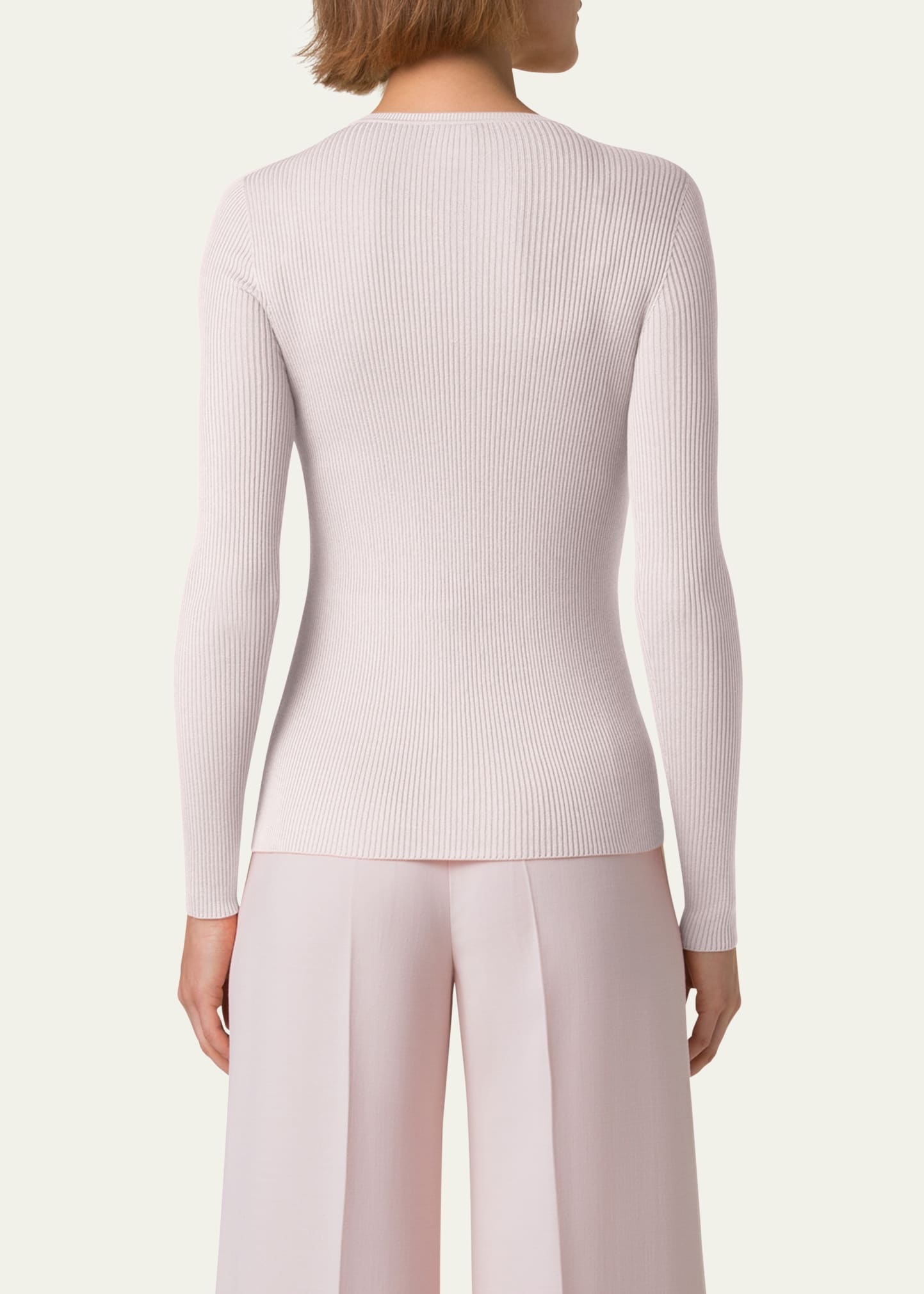 Fitted Rib-Knit Sweater - 3