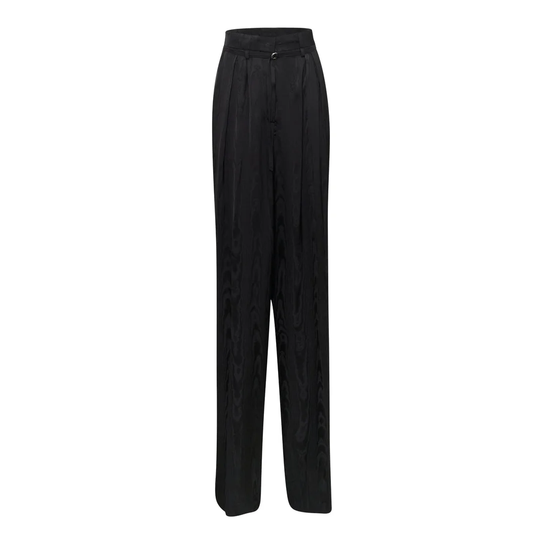 High Waisted Wide Leg Trousers - 1