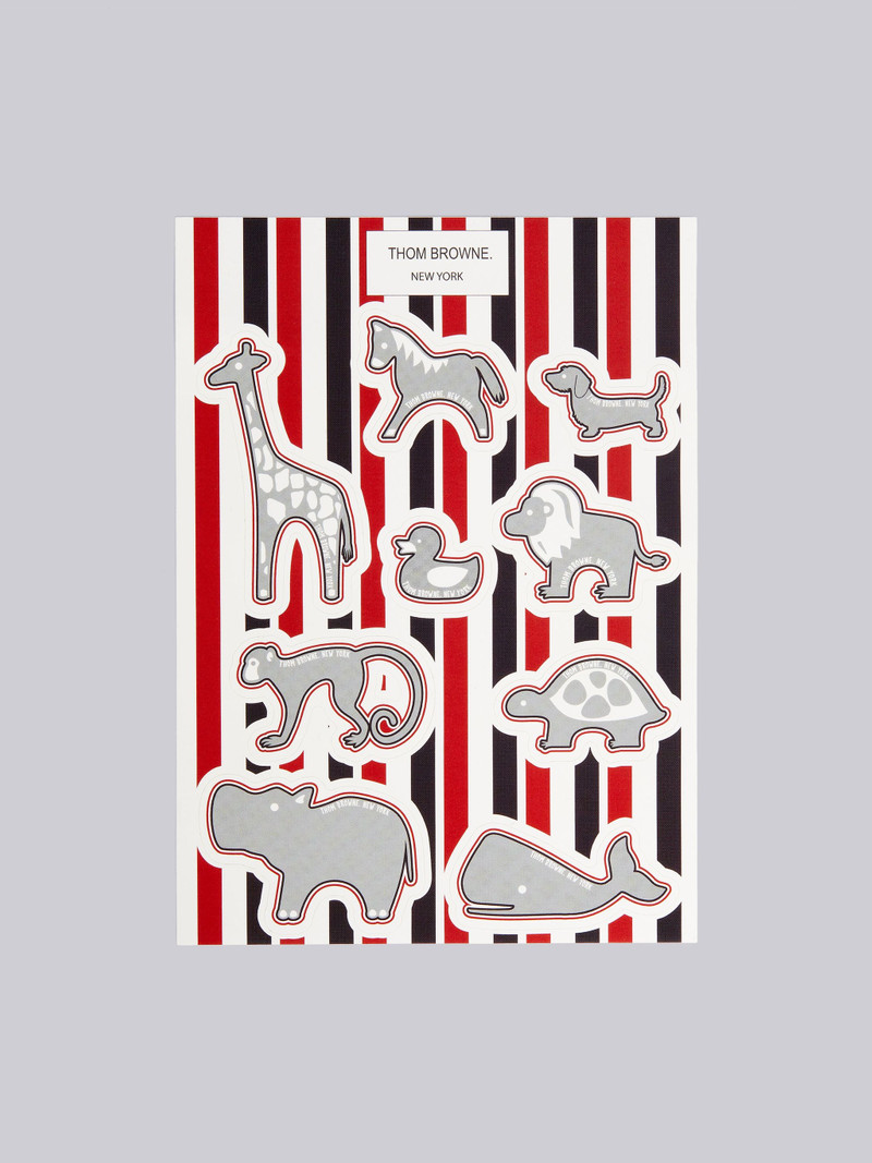 Tricolor Animal Icon Sticker Set 1