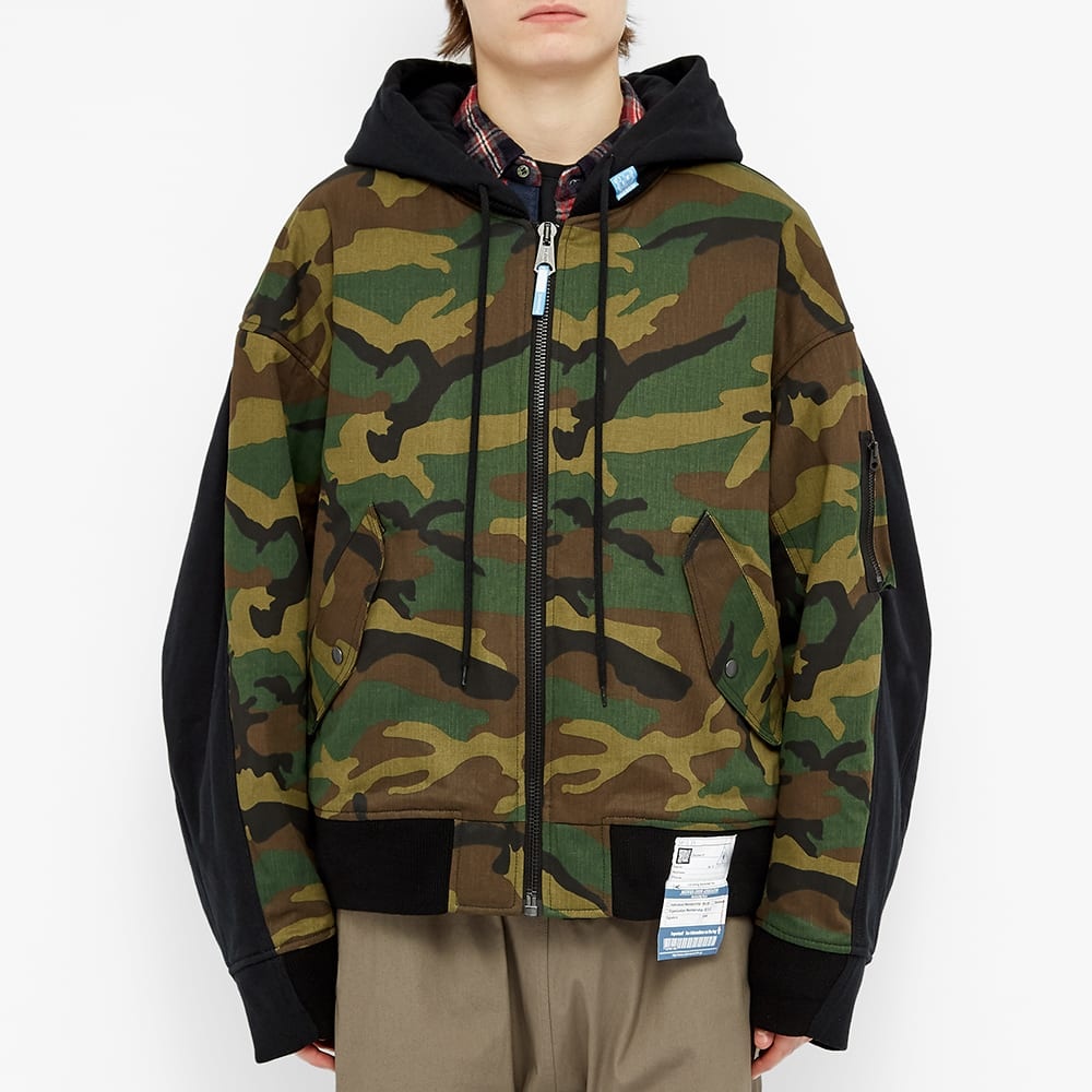 Maison MIHARA YASUHIRO Flat Layered Camo MA-1 Jacket - 5