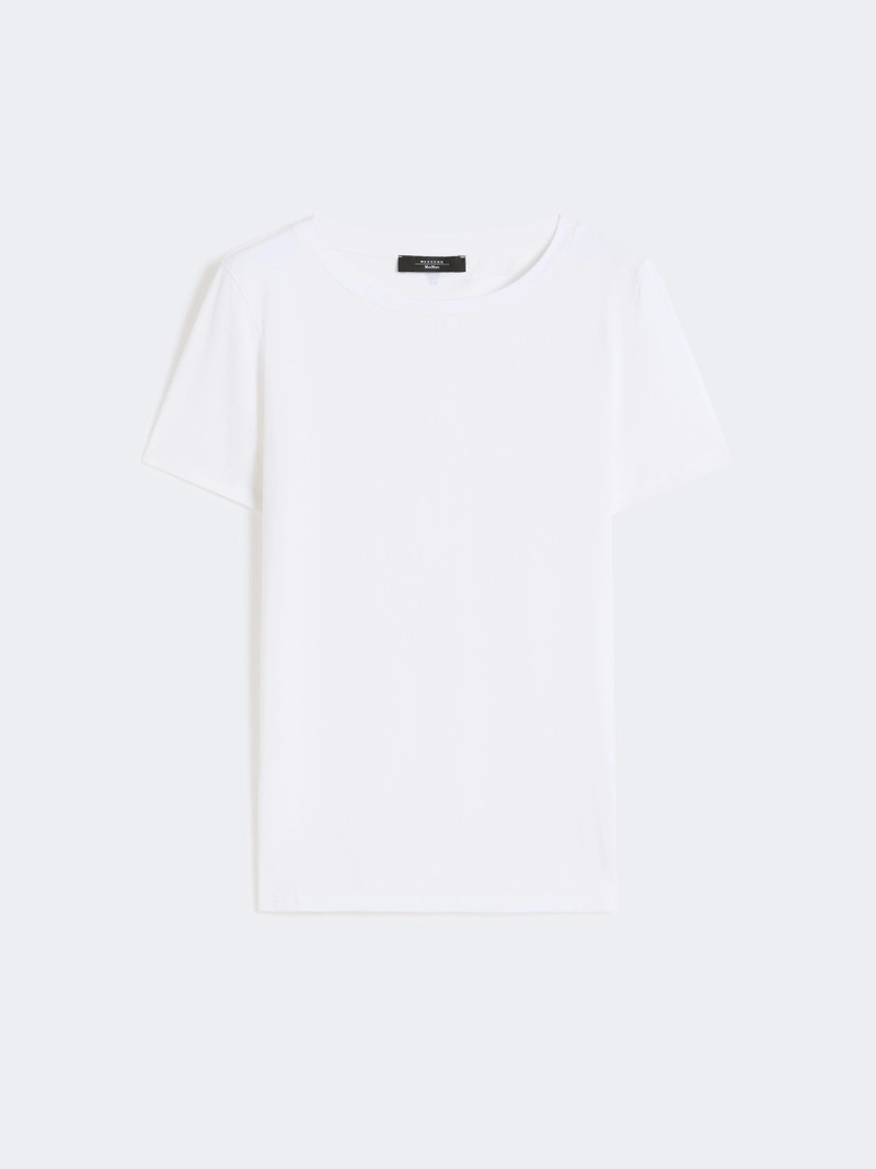 MULTIB Basic cotton jersey T-shirt - WHITE 1