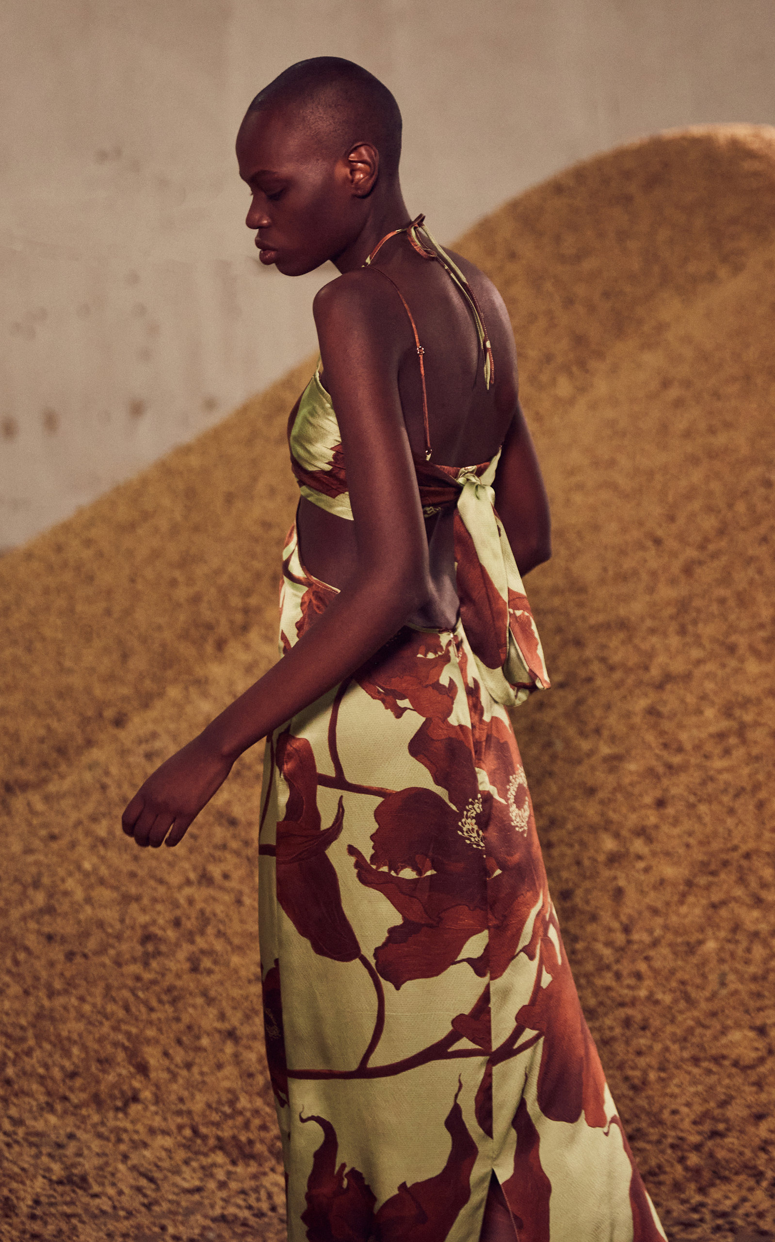 Getaway Of Karnataka Silk Maxi Dress floral - 3