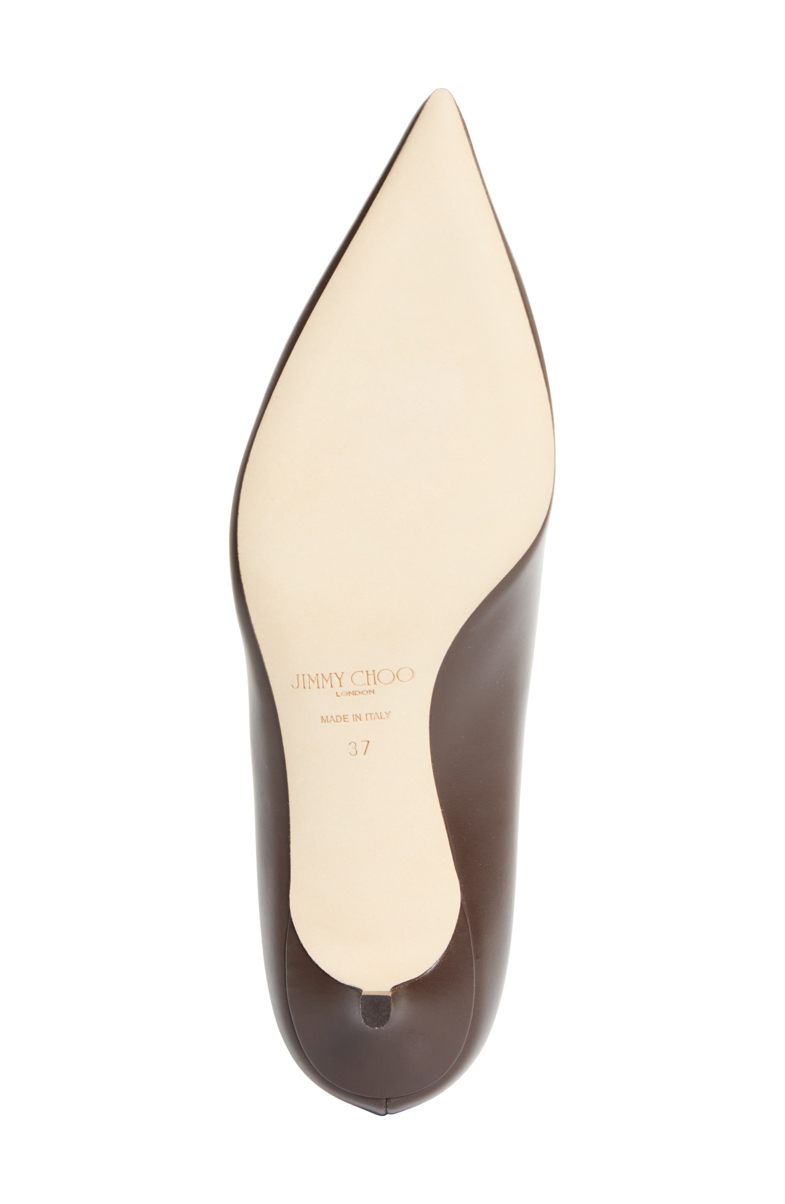 Jimmy Choo Amelia Pointed Toe Kitten Heel Pump in Chocolate at Nordstrom - 6