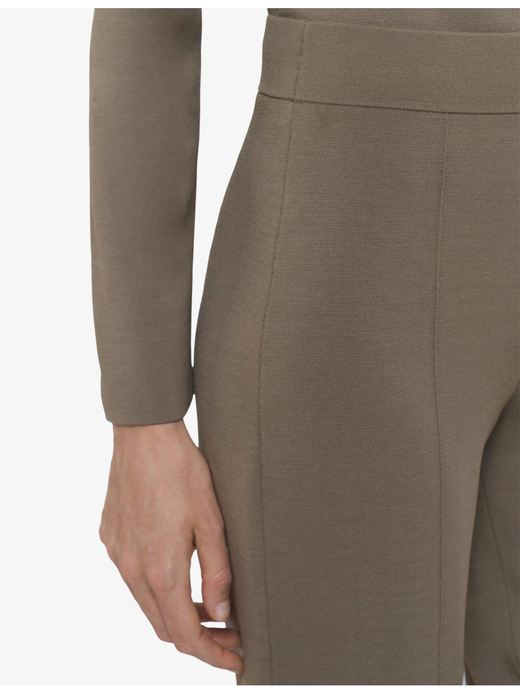 Milano Mid-Rise Stretch-Knit Trousers - 4