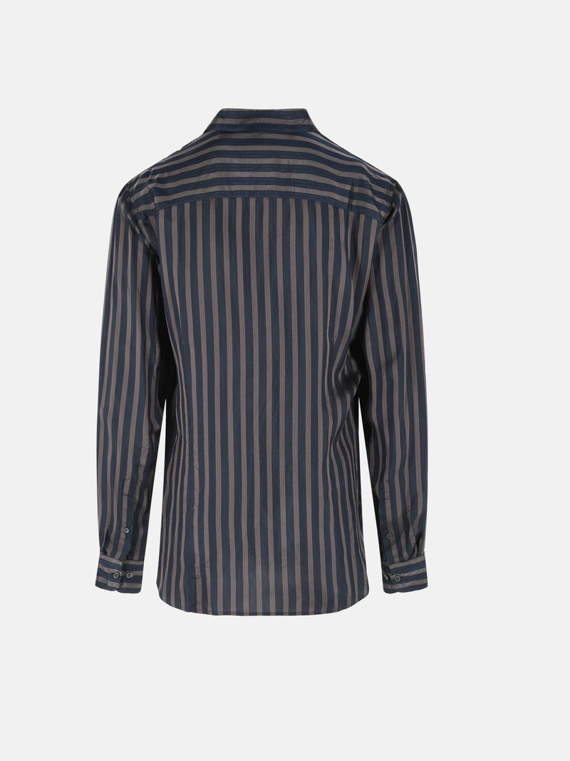 Dries Van Noten 'CARVIES' NAVY CUPRO SHIRT outlook