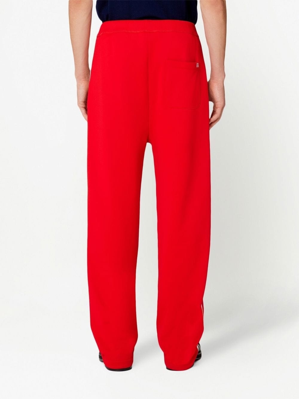 side-stripe drawstring track pants - 4