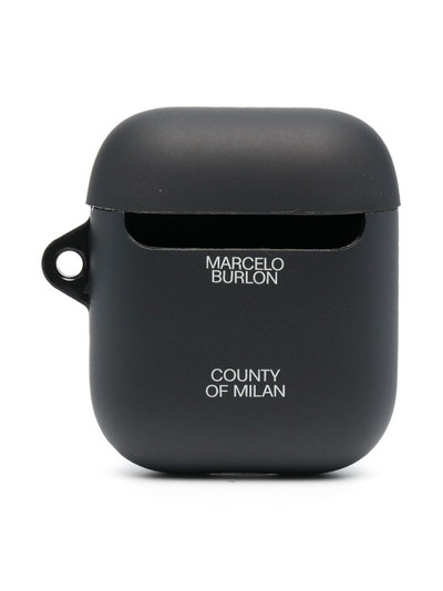 Marcelo Burlon County Of Milan Cross-print AirPods case outlook