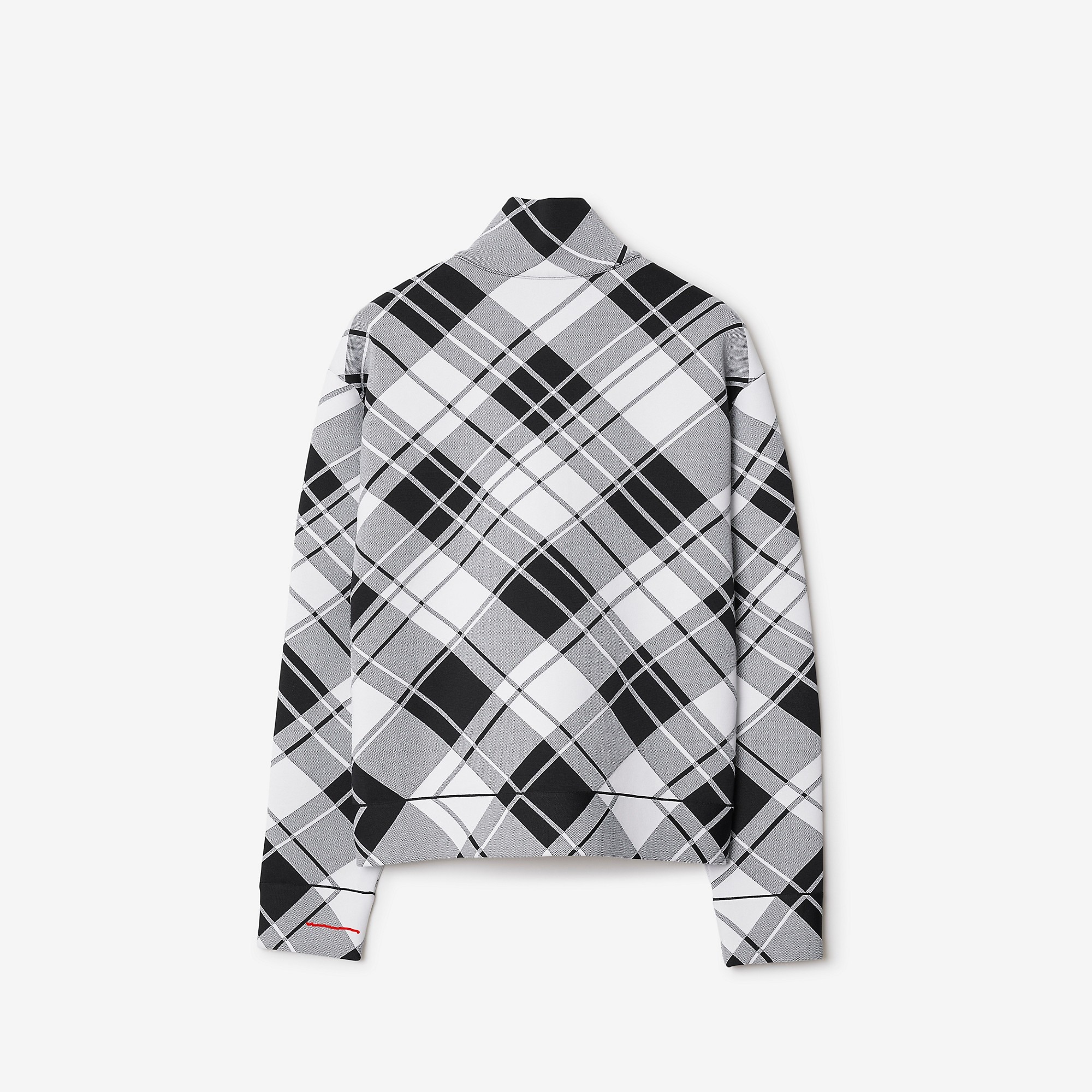Check Nylon Blend Jacket - 5