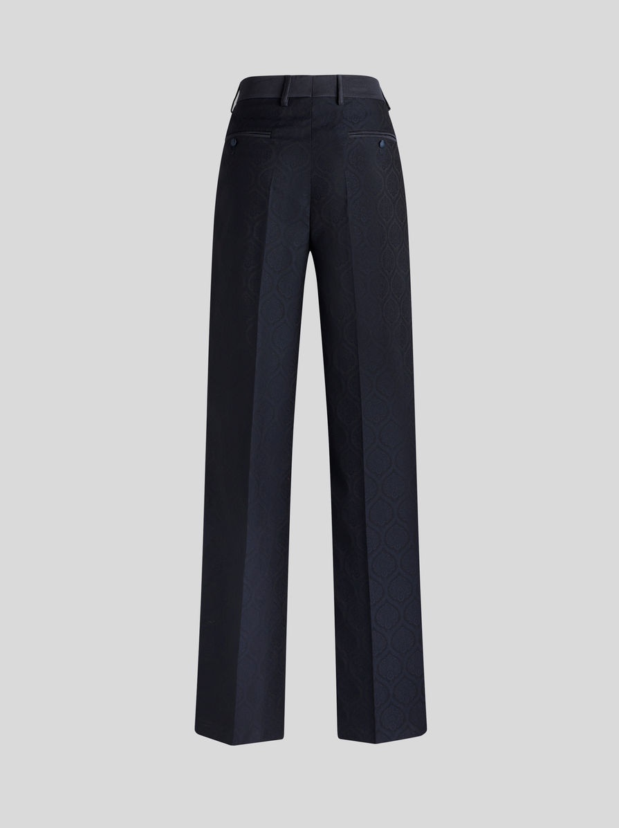 JACQUARD FABRIC TROUSERS - 6