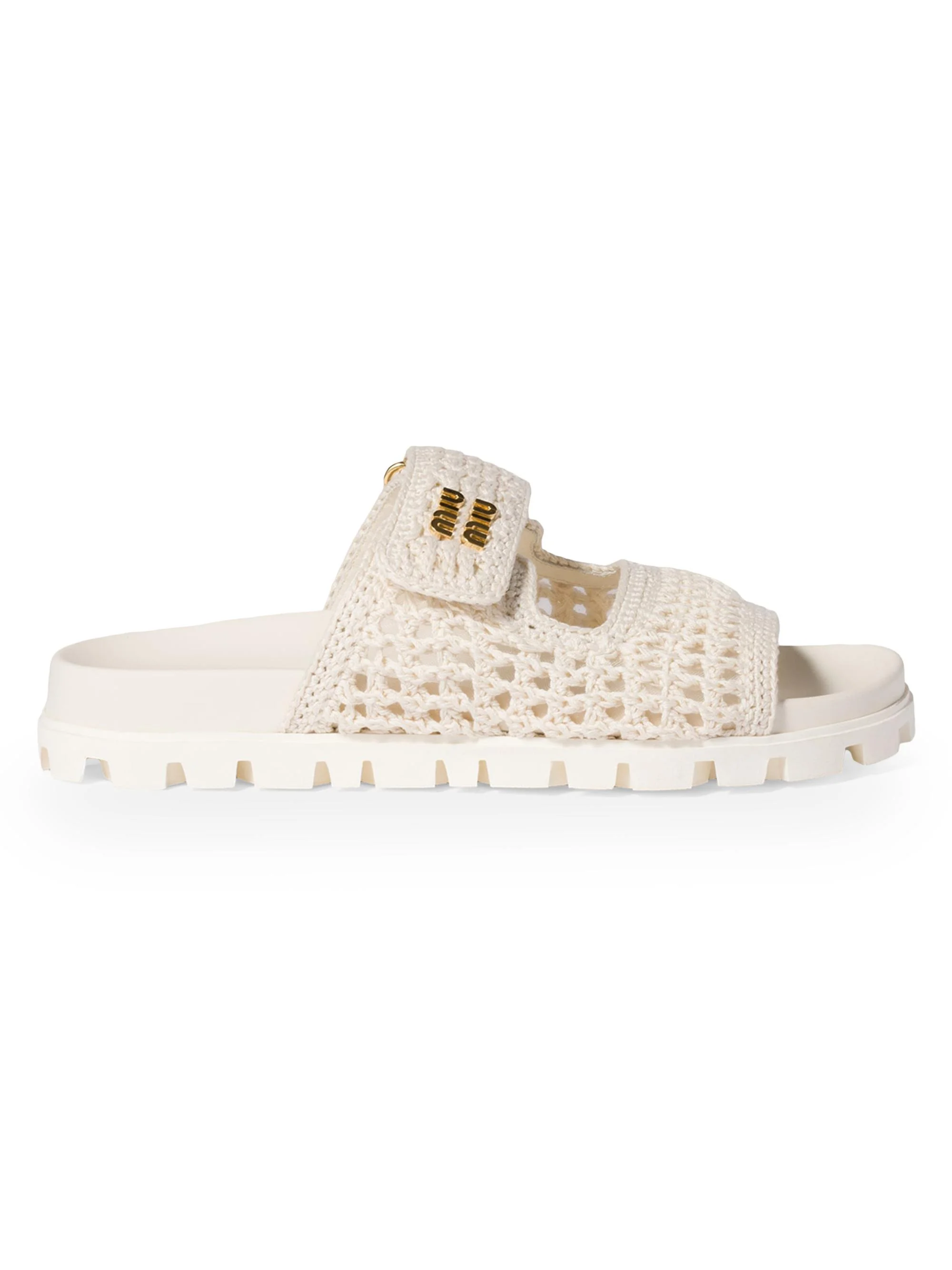 Women's Crochet Sandals - Beige Khaki - 1