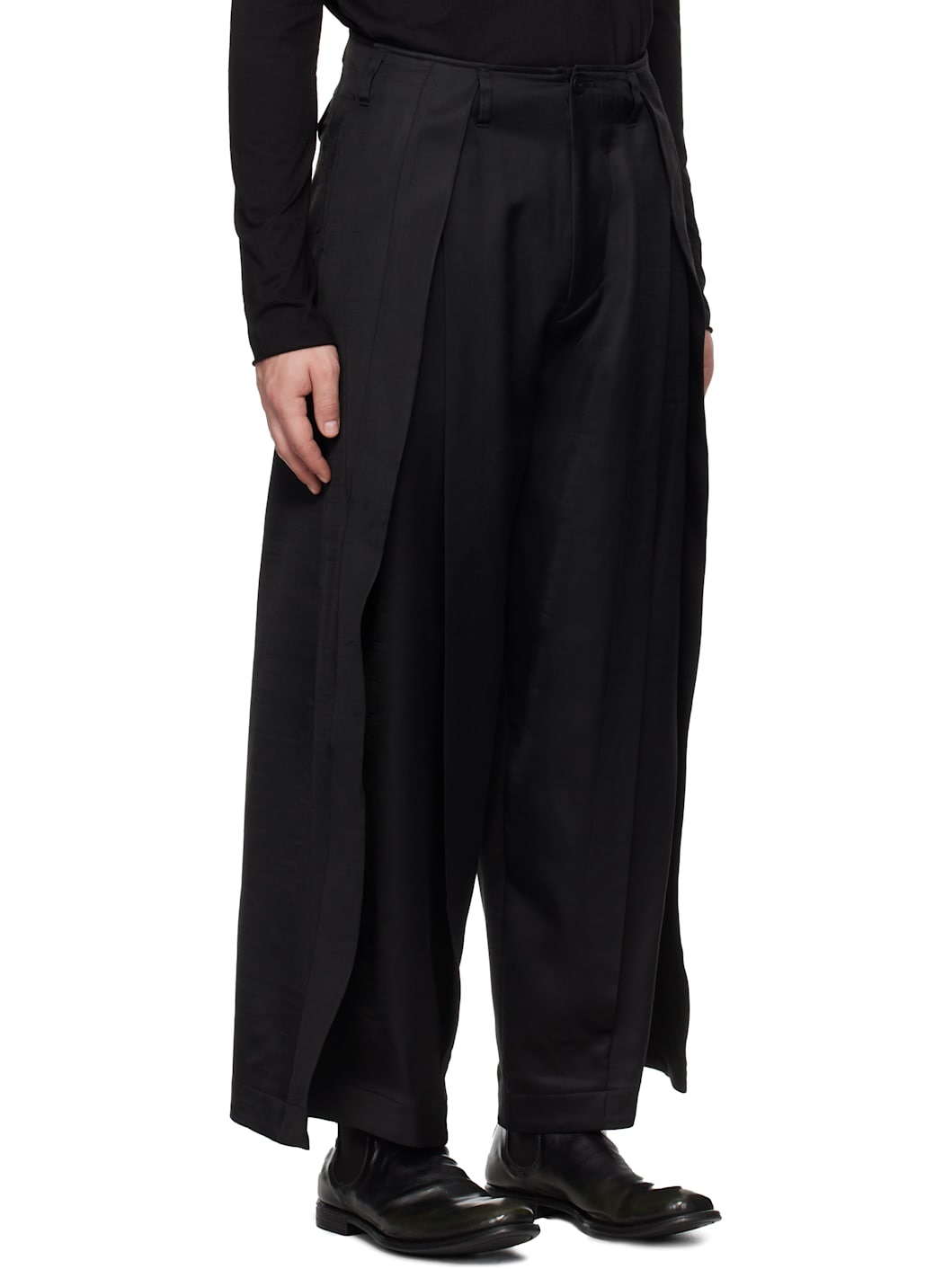Black Ana-Kama Trousers - 2