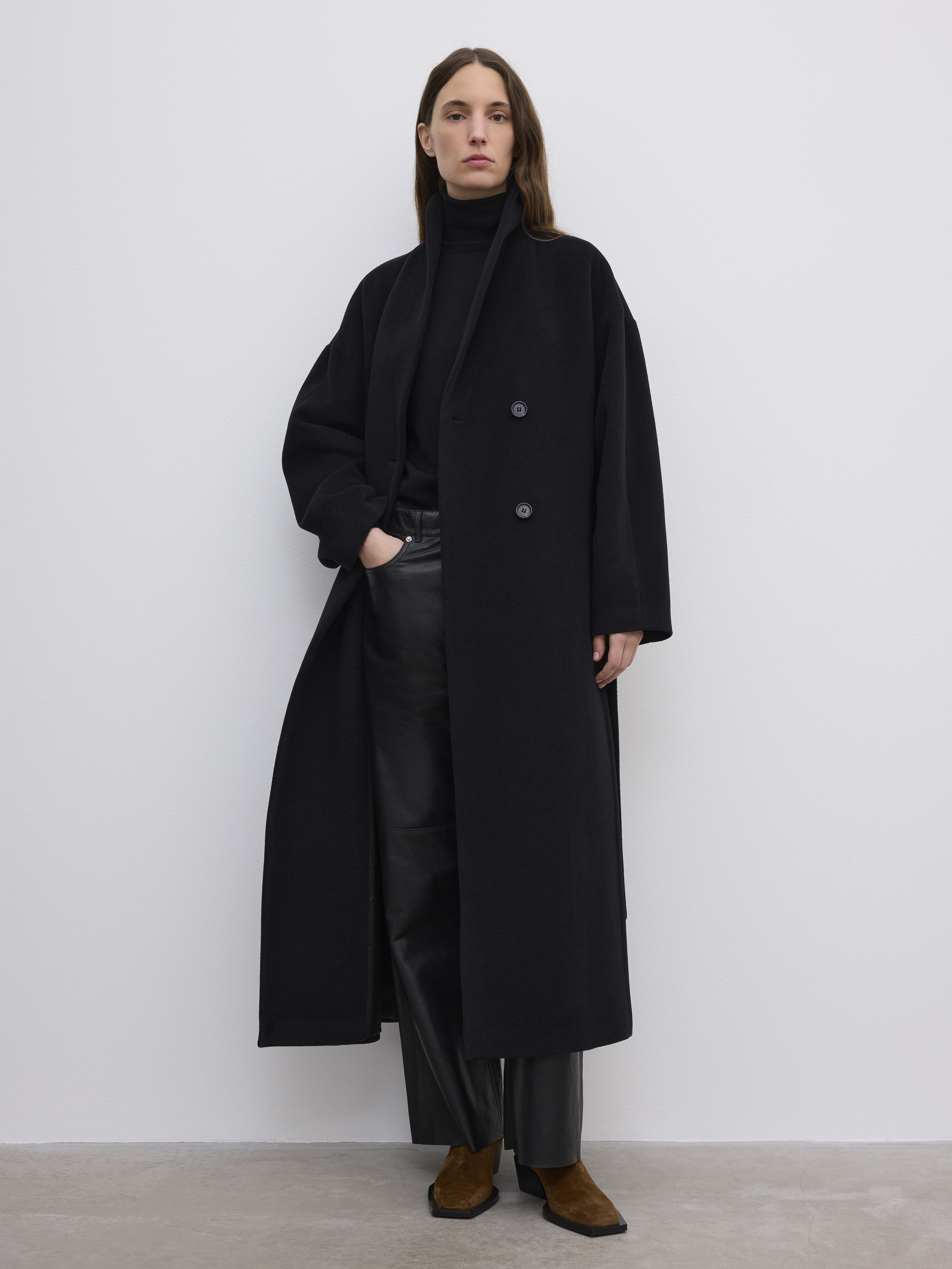 Relaxed Wool Coat - 3