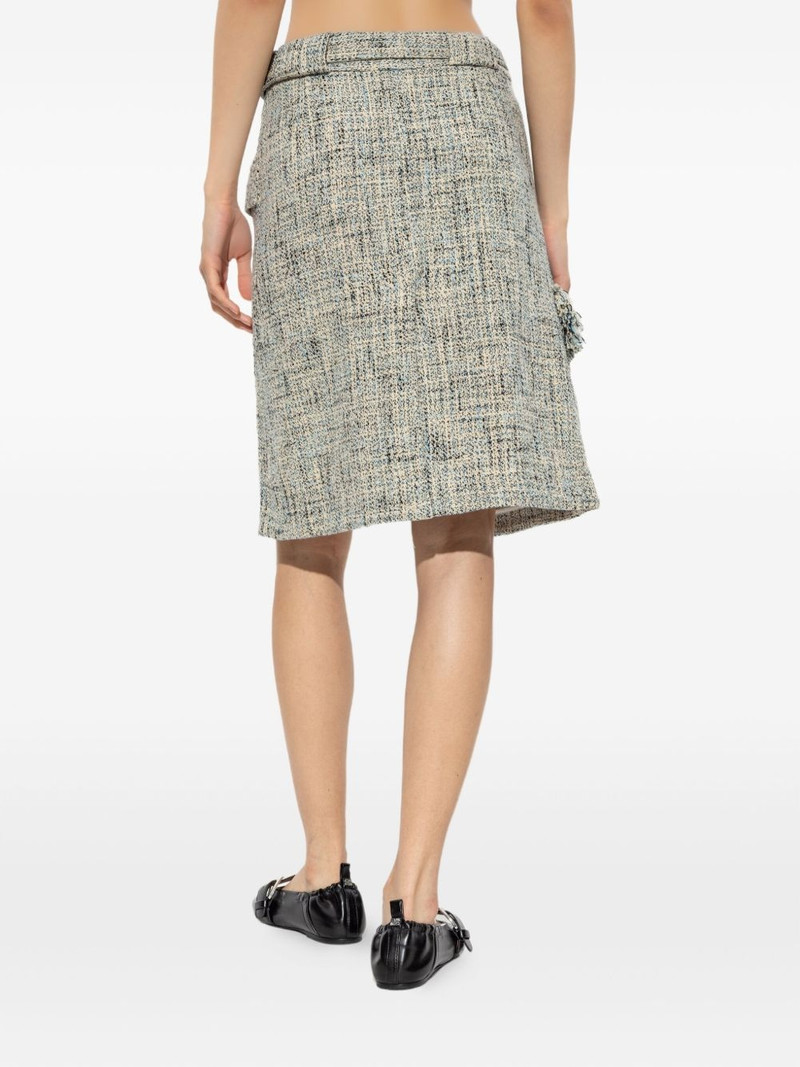 belted tweed 미니 스커트 4