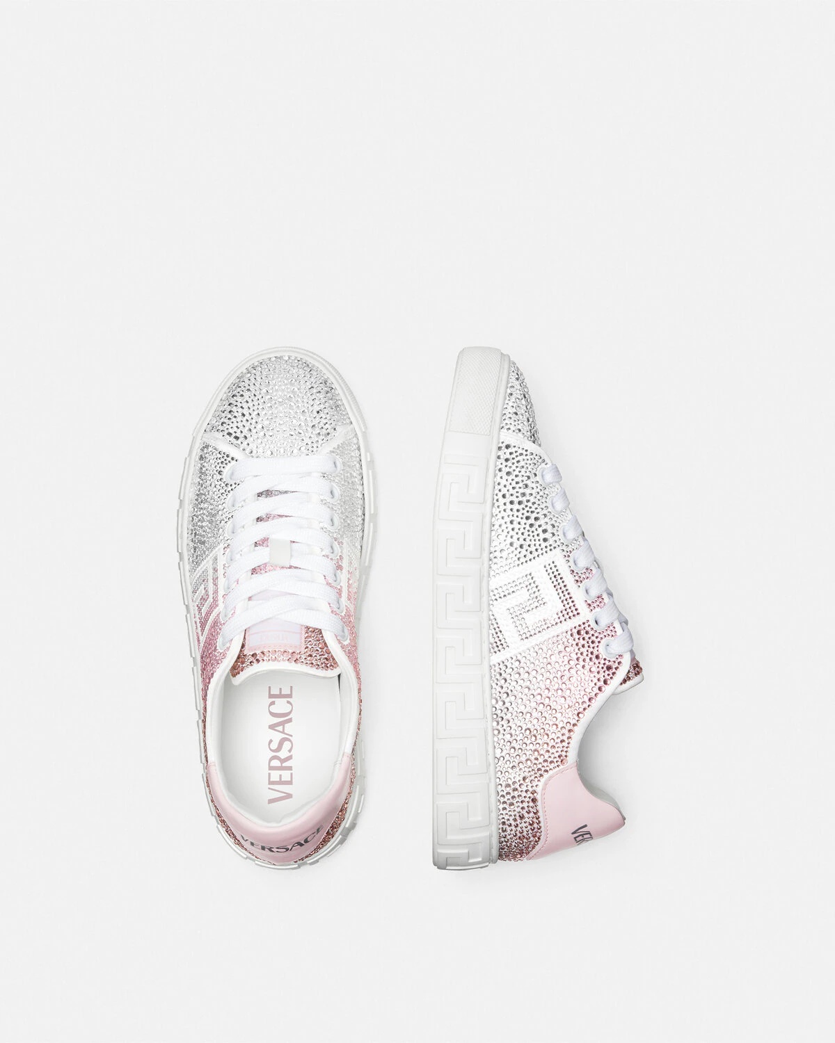 Crystal Degradé Greca Sneakers - 4