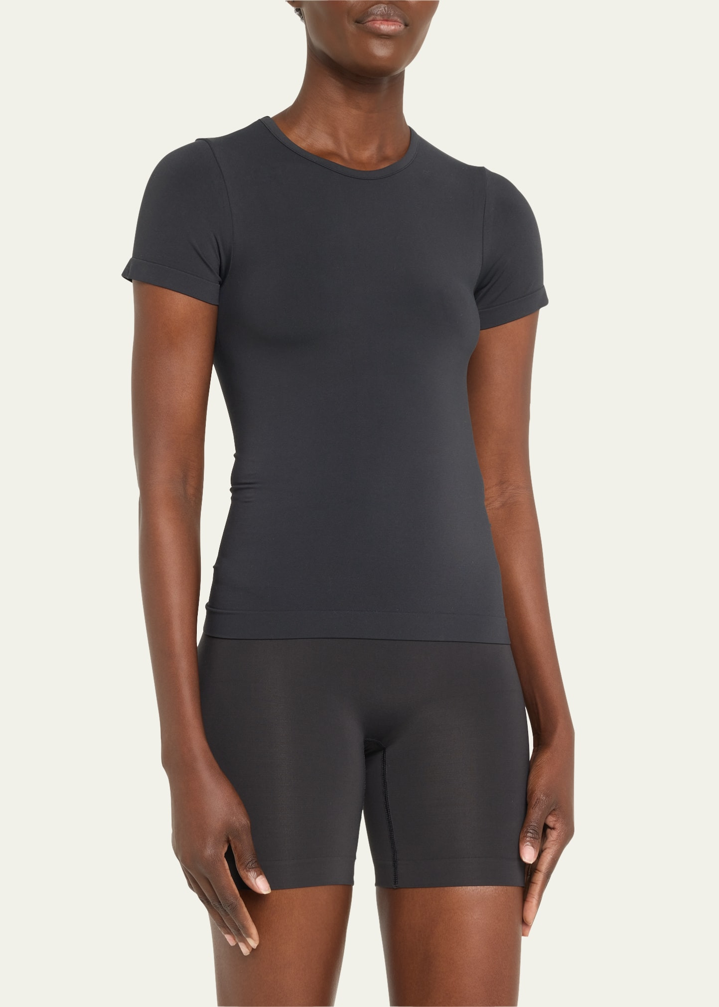 Soft Smoothing Seamless Short-Sleeve T-Shirt - 4