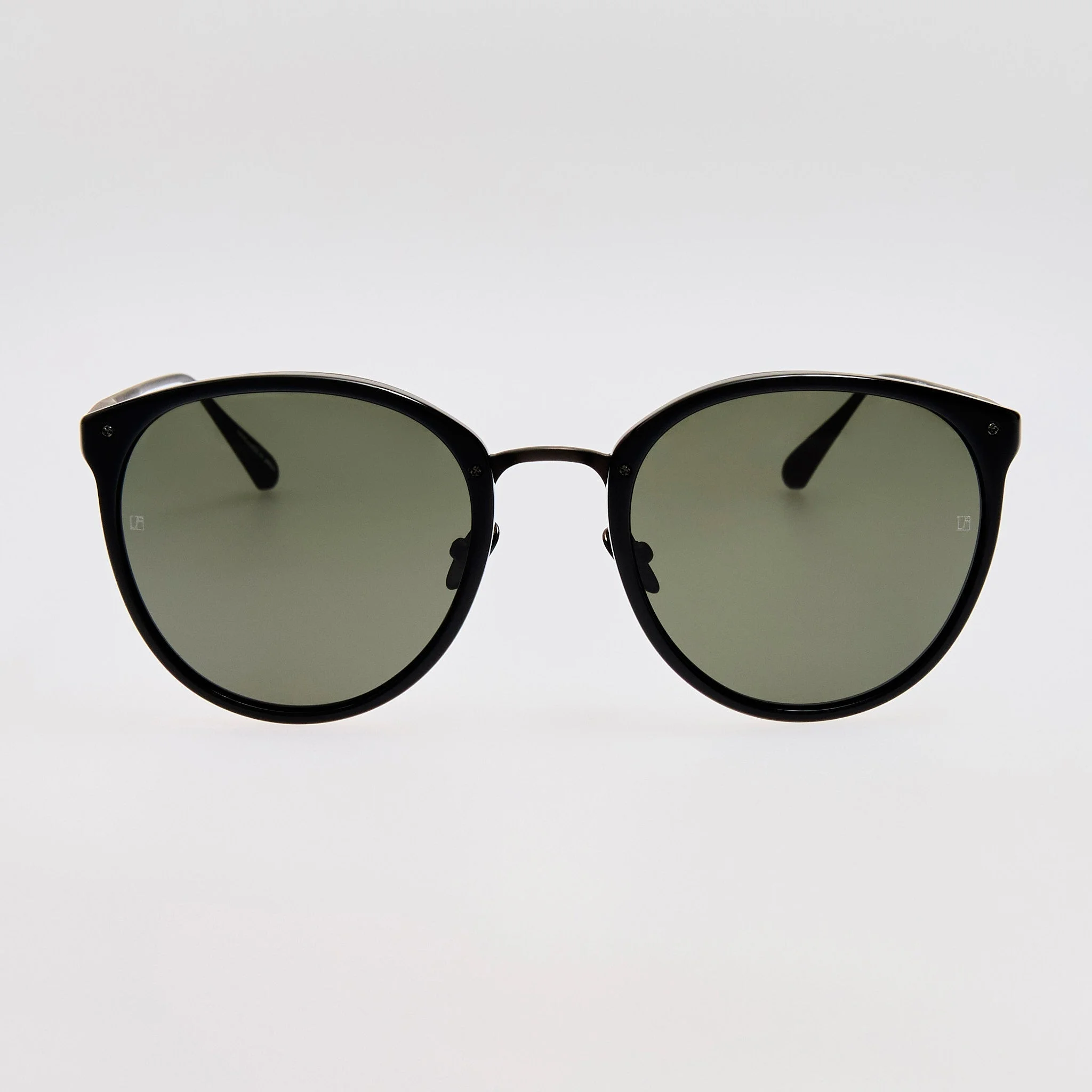 CALTHORPE OVAL SUNGLASSES IN BLACK AND MATT NICKEL (MEN'S) - 1