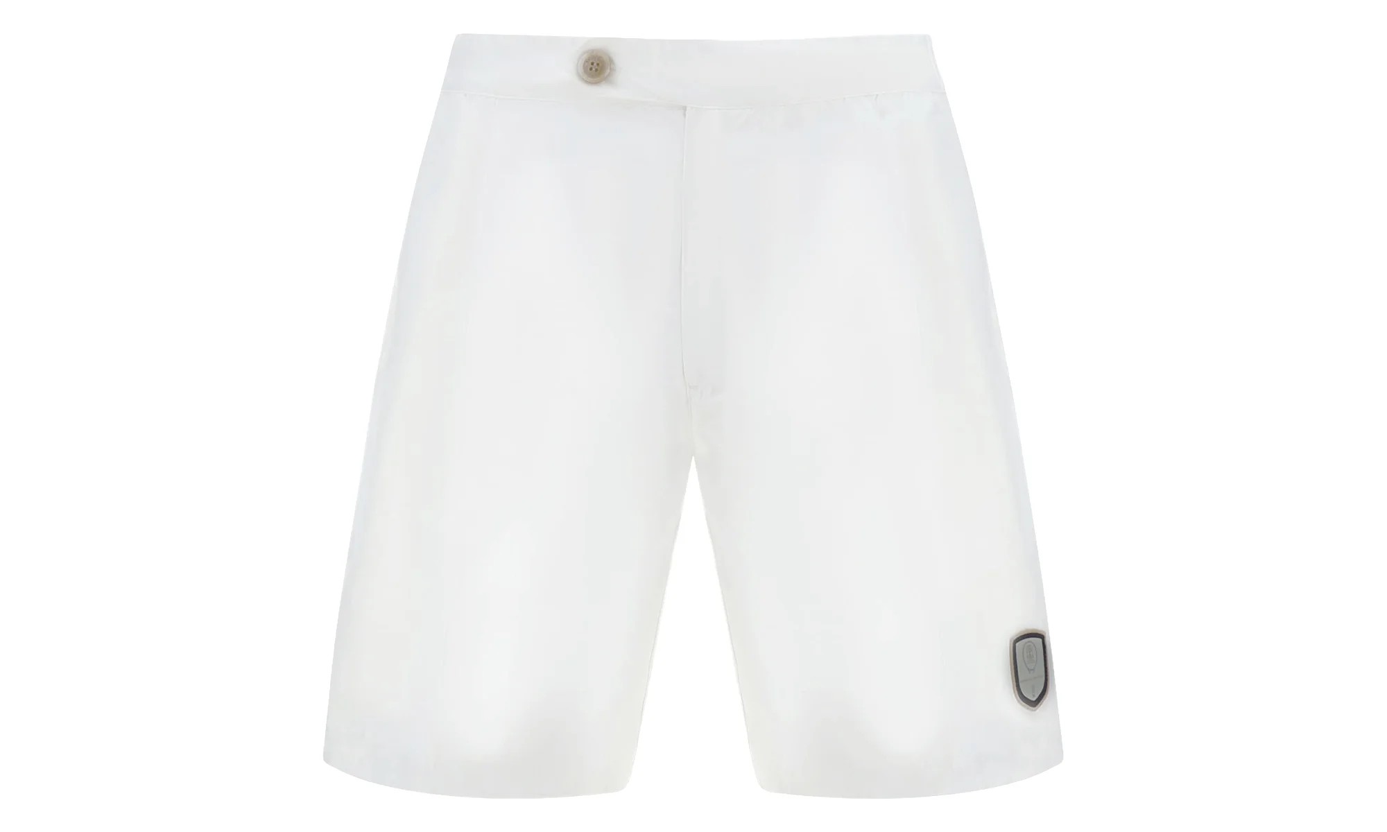 Tailored Shorts With Button Detail "White" BRUN119 - 1