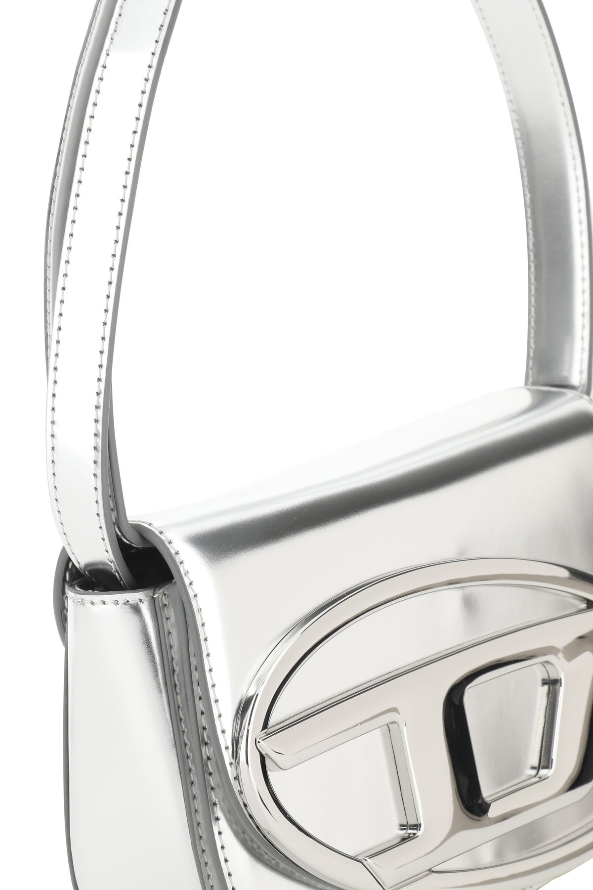Silver leather 1DR shoulder bag - 4