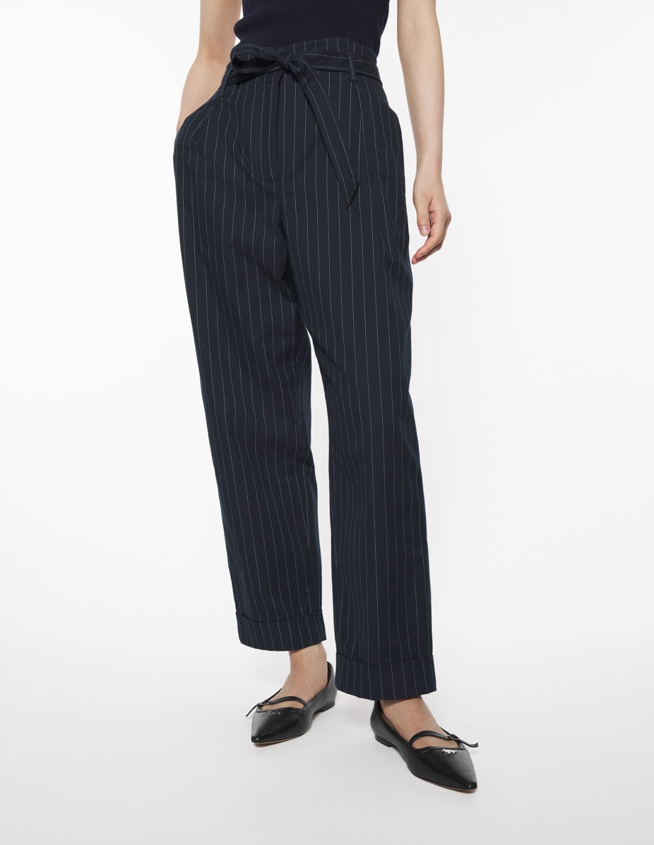 PAPERBAG PLEATED PANTS - 3