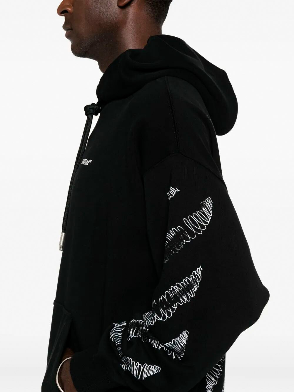 `Scribble Diag Skate` Hoodie - 5