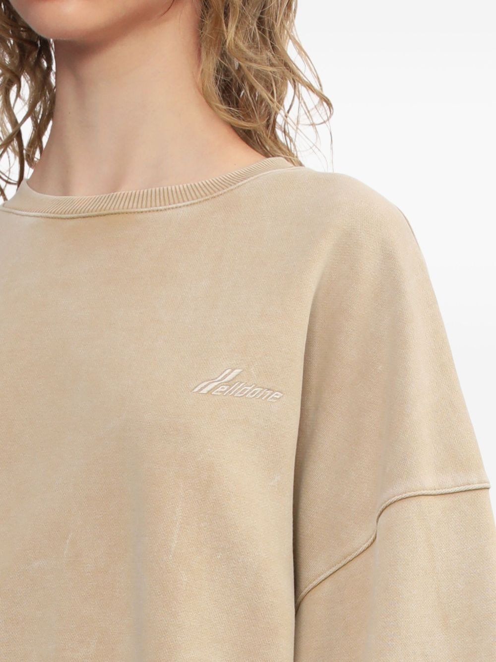 embroidered cotton sweatshirt - 5