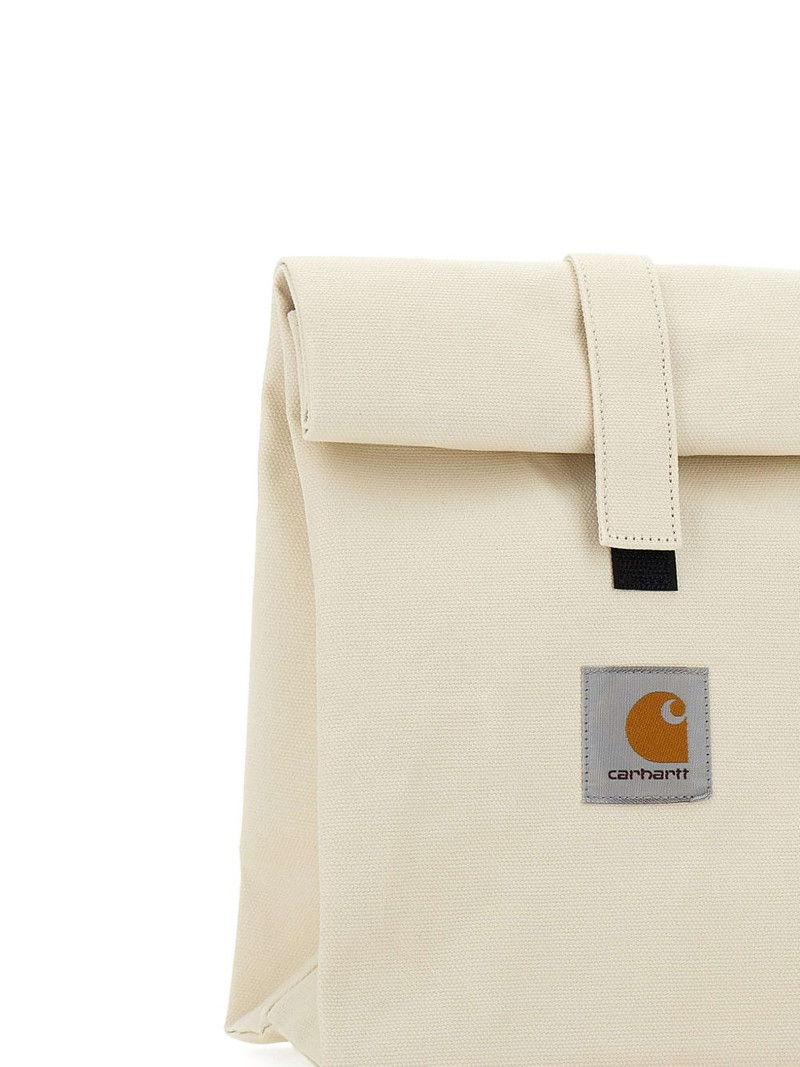roll-top logo patch tote bag 7